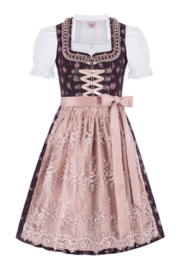 Kinder Dirndl dunkelrot altrosa Annalena 012702 ~ 104
