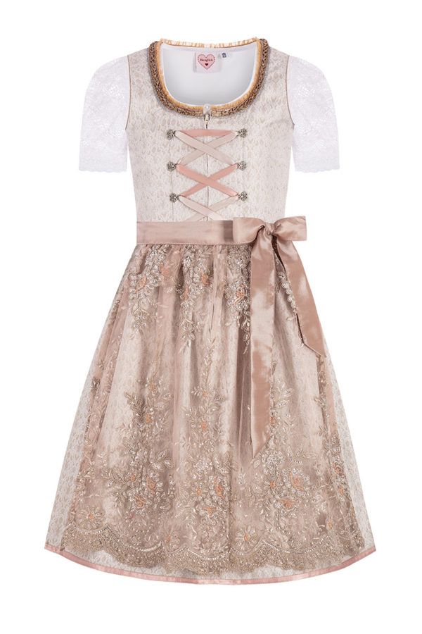 Kinder Dirndl grau taupe Thea 014173 ~ 104