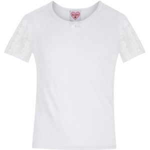 Kinder Dirndlbluse weiß Stretch Marie 014806 ~ 104