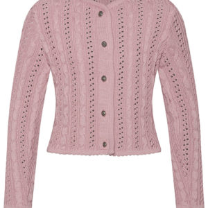 Mädchen Trachten Strickjacke altrosa Modell: Lilly 009521 ~ 116