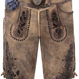 Lederhose kurz eiche gespeckt Boandlkaspar 015505 ~ 46