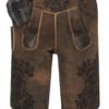 Lederhose kurz mit Gürtel braun-antik Boandlkramer 002789 ~ 46