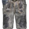 Lederhose kurz mit Gürtel stein Königsmörder 009493 ~ 46