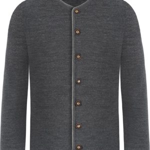 Trachten Strickjacke anthrazit grau Aloisius 015289 ~ 44