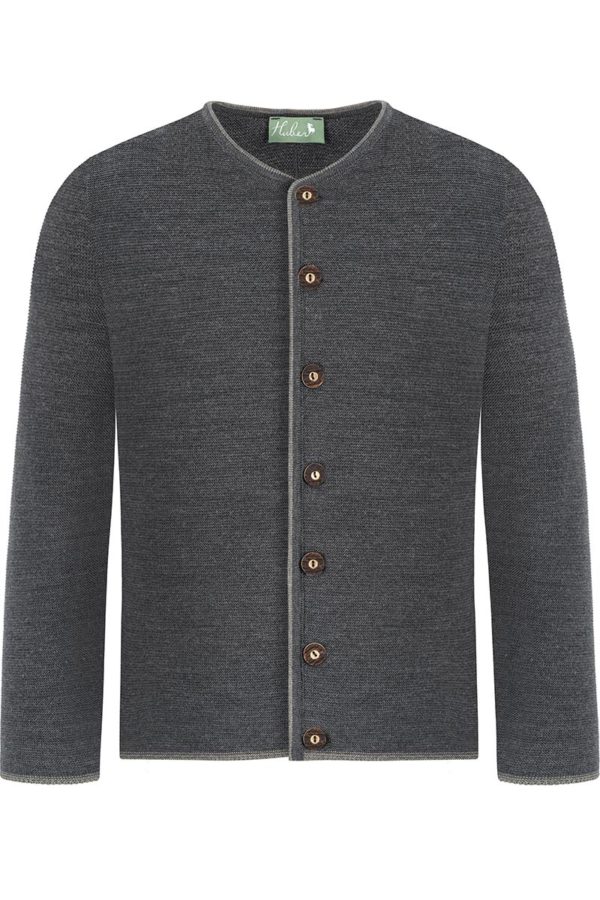 Trachten Strickjacke anthrazit grau Aloisius 015289 ~ 44