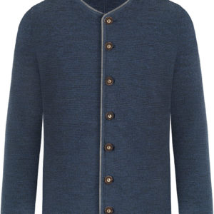 Trachten Strickjacke blau grau Aloisius 015291 ~ 44