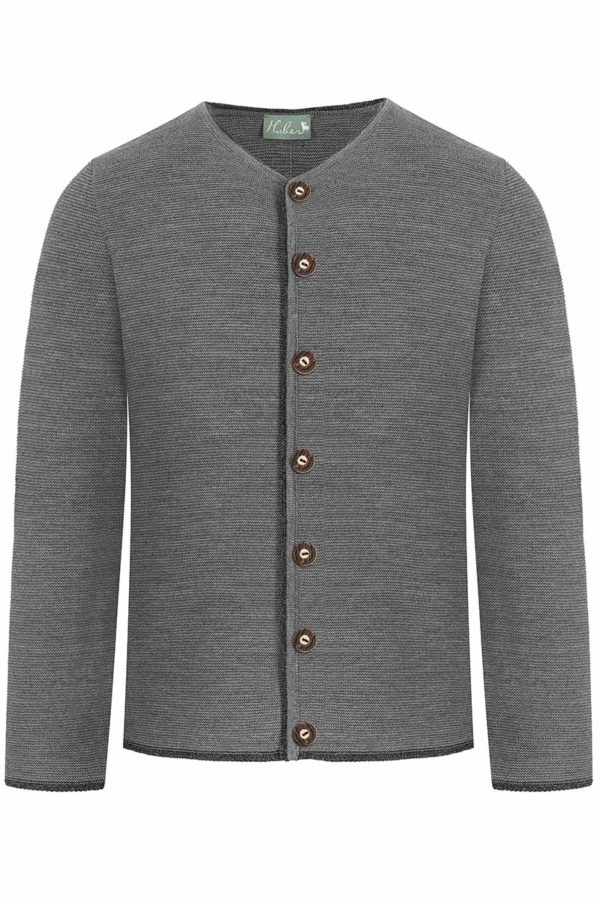 Trachten Strickjacke grau anthrazit Aloisius 015290 ~ 44