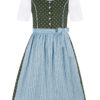 Kinder Dirndl dunkelgrün hellblau 016318 ~ 104