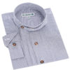 Kinder Trachtenhemd langarm blau gestreift 006407 ~ 104