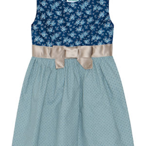 Kinder Trachtenkleid blau geblümt Linda 013490 ~ 104