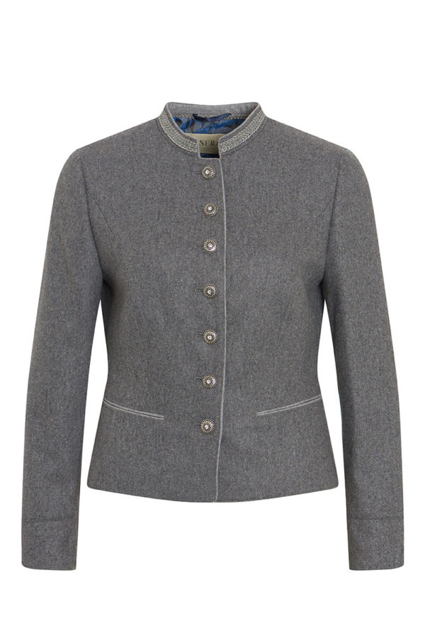 Damen Lodenjacke hellgrau Claire 011593 ~ 32