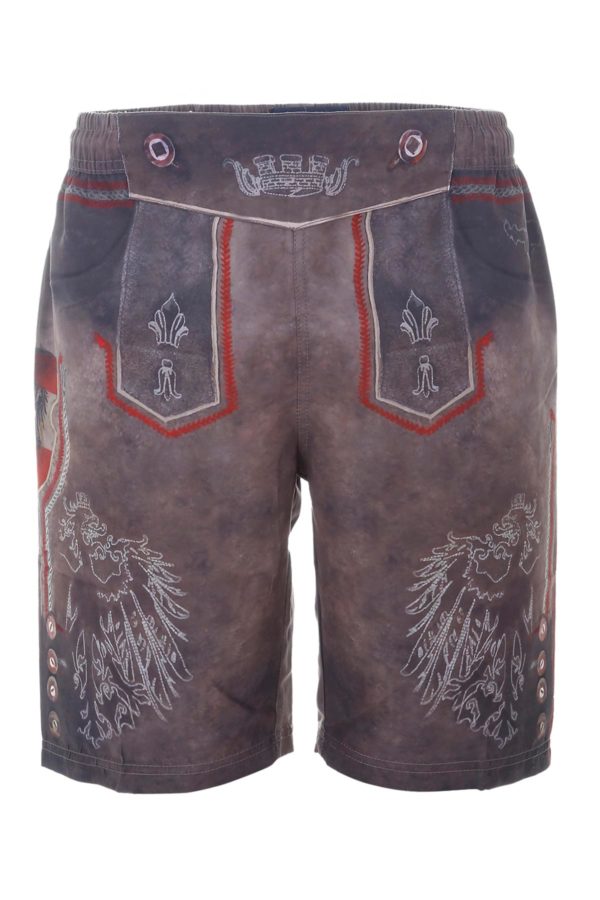 Badehose braun rot Österreich 012541 ~ M