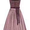 Dirndl lang 80 cm aubergine Stretch Martha 015474 ~ 36