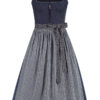 Dirndl lang 80 cm blau blaugrau Julia 015475 ~ 36