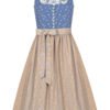 Dirndl lang 80 cm hellblau beige Nicoletta 005207 - limitiert ~ 38