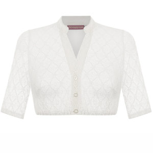 Dirndlbluse Spitze creme Stretch Emma 014039 ~ 30