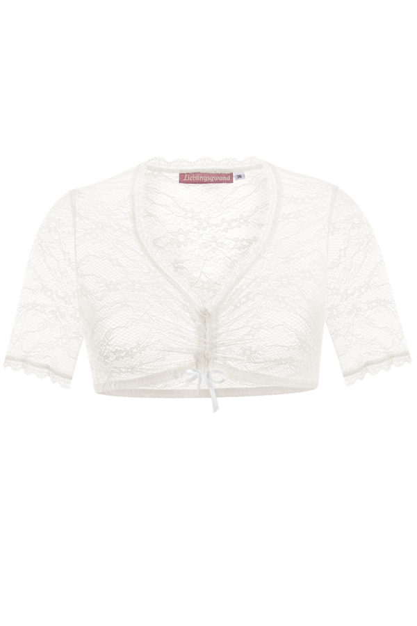 Dirndlbluse Spitze creme Stretch Marlen 015175 ~ 30