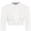 Dirndlbluse Spitze creme Stretch Sarah 013751 ~ 32