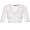 Dirndlbluse Spitze creme Stretch Valentina 009678 ~ 30