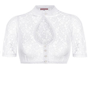 Dirndlbluse Spitze weiß Belinda 011108 ~ 30