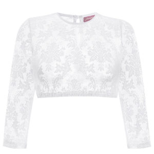 Dirndlbluse Spitze weiß Emilia 015417 ~ 30
