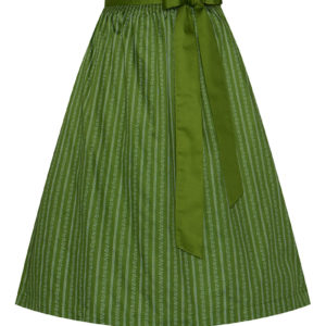 Dirndlschürze midi 70 cm grün gestreift Nelly 013768 ~ L