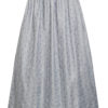 Dirndlschürze lang 90 cm blaugrau gemustert 012598 ~ L