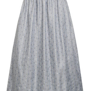 Dirndlschürze lang 90 cm blaugrau gemustert 012598 ~ L