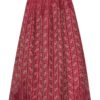 Dirndlschürze lang 90 cm rot taupe gemustert 012758 ~ L