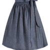 Dirndlschürze midi 65 cm rauchblau Chloe 016584 ~ L