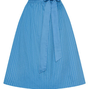 Dirndlschürze midi 70 cm hellblau gestreift Nelly 013769 ~ L