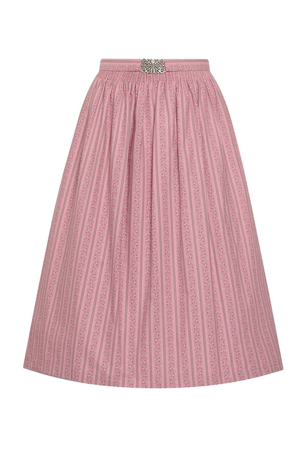 Dirndlschürze midi 70 cm altrosa gemustert 012442 ~ L