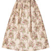 Dirndlschürze midi 70 cm creme beere geblümt 017670 ~ L