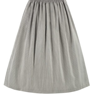 Dirndlschürze midi 70 cm grau gestreift 015917 ~ L