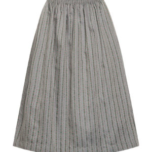 Dirndlschürze midi 70 cm grau grün gemustert 012601 ~ L