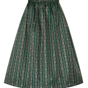 Dirndlschürze midi 70 cm grün rot 012582 ~ L