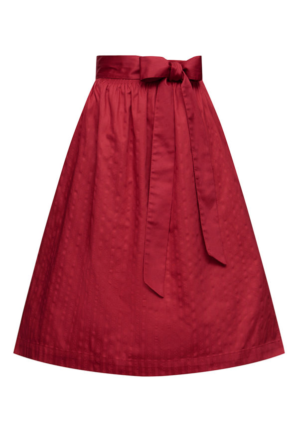 Dirndlschürze midi 70 cm rot gestreift Nelly 013770 ~ L
