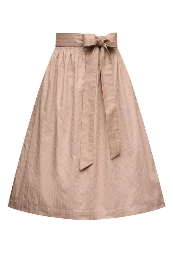 Dirndlschürze midi 70 cm taupe gestreift Nelly 013773 ~ L