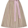 Dirndlschürze midi 70 cm taupe rosa 015164 ~ L