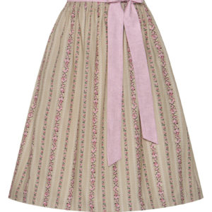 Dirndlschürze midi 70 cm taupe rosa 015164 ~ L