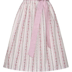 Dirndlschürze midi 70 cm weiß rosa 015163 ~ L