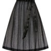Dirndlschürze Spitze midi 65 cm schwarz Clara 013139 ~ L