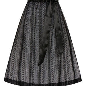 Dirndlschürze Spitze midi 65 cm schwarz Clara 013139 ~ L