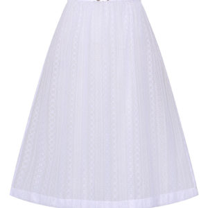 Dirndlschürze Spitze midi 70 cm weiß Frieda 013141 ~ L