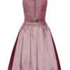 Midi Dirndl 65 cm altrosa bordeaux gemustert Ella 010043 ~ 32