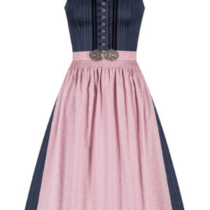 Midi Dirndl 65 cm dunkelblau altrosa Loretta 010397 - limitiert ~ 30
