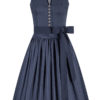 Midi Dirndl 65 cm nachtblau gemustert Ella 014821 ~ 32