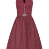Midi Dirndl 65 cm dunkelrot gemustert Leonora 008845 - limitiert ~ 32