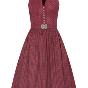 Midi Dirndl 65 cm dunkelrot gemustert Leonora 008845 - limitiert ~ 32