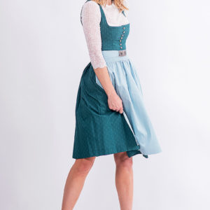 Midi Dirndl 65 cm petrol hellblau Valerie 016554 ~ 32